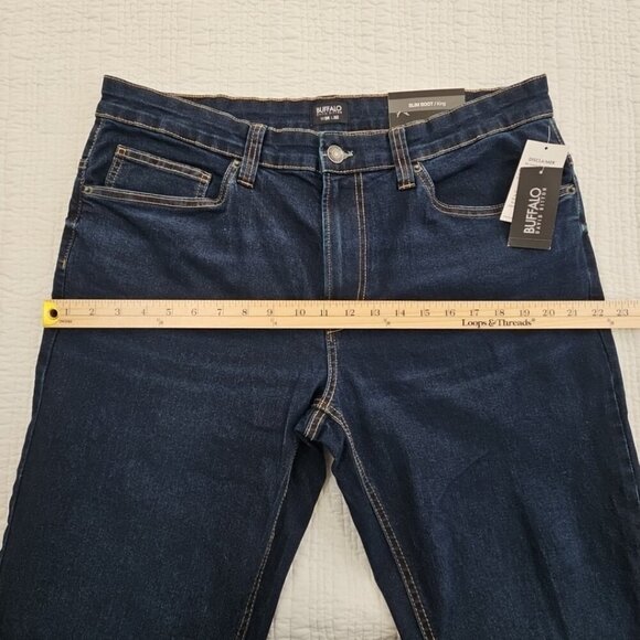 Buffalo By David Bitton Men's Size W36 L32 Slim Boot King Stretch Fit Jeans NWT - Picture 3 of 16